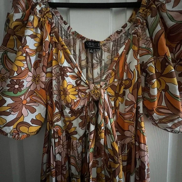 Eloquii 70’s Print Maxi Dress - Picture 3 of 3